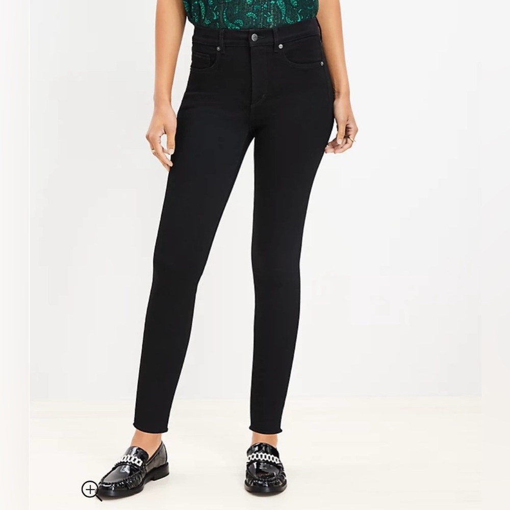 Loft Black Skinny Jeans Size 8P